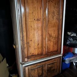 Wood Panel Refrigerator W/freezer 
