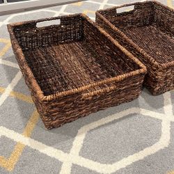 2 Wicker Baskets 
