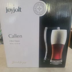 NEW-Joyjolt Beer 🍻 Glasses (4)