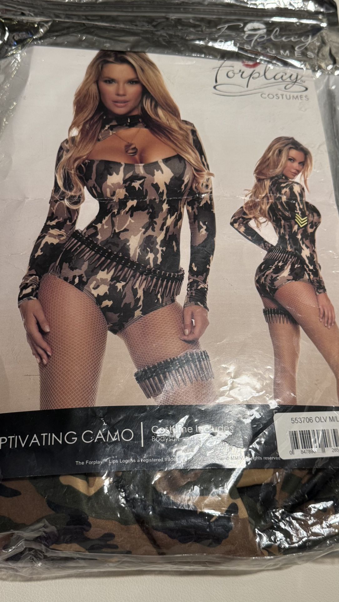 Halloween Costume Women Captivating camo Size M/L