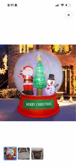 6’ Inflatable Christmas Snowglobe