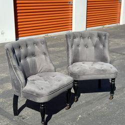 Tufted Accent Chairs (2)