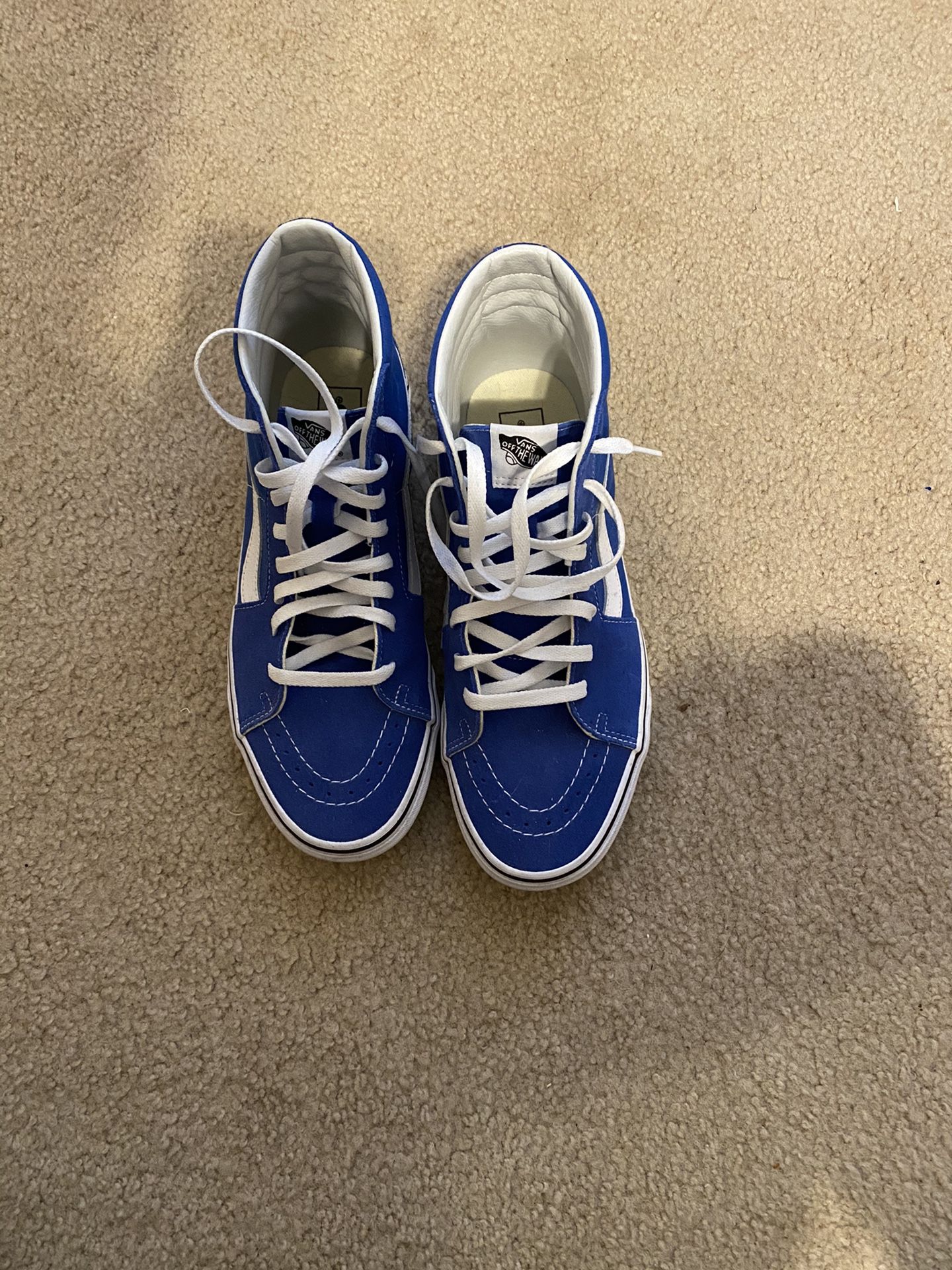 Blue high top vans size 10.5