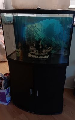 60 Gallon Fish Tank, Heater, Filter & Accessories