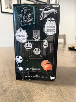 Nightmare Before Christmas LED Whirl A Motion Strobe Light
