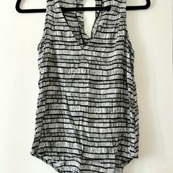 Old Navy Black & White Sleeveless Top Womens Size SP/ Small