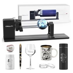 Official Creality Rotary Kit Pro, Laser Rotary Roller 4 in 1 Multi-Function Engraving