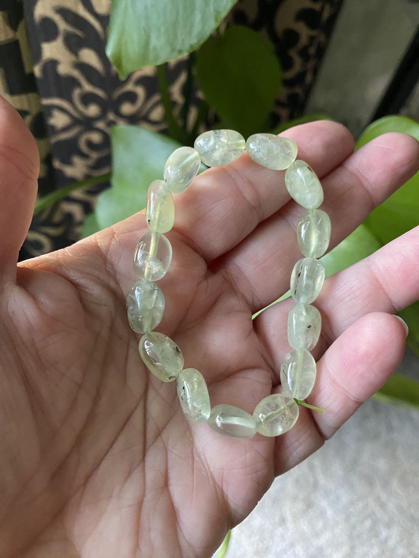 Prehinite with Epidote Bracelet
