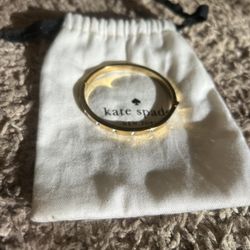 Gold Kate Spade Bangle Bracelet With Stones + Original Bag