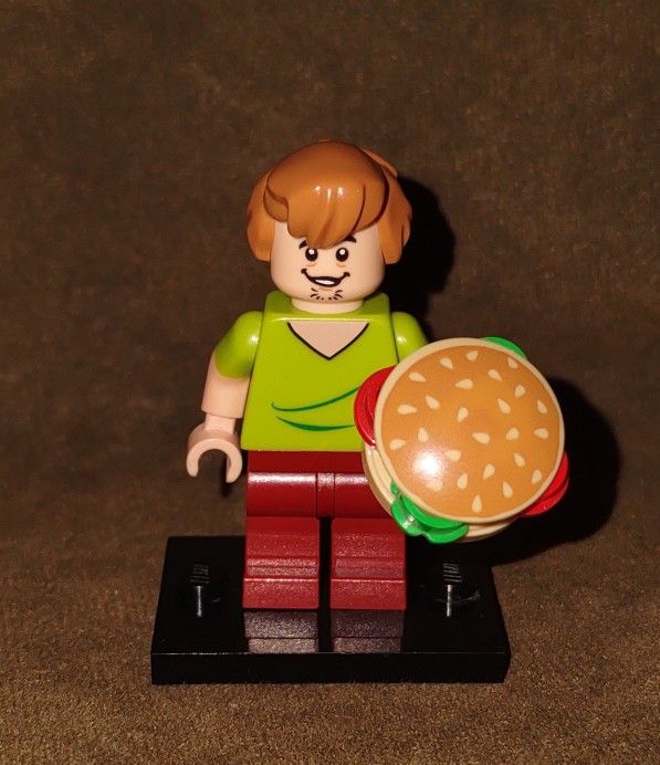LEGO Shaggy Rogers Minifigure 75900 Scooby Doo Mummy Museum W/Hamburger Retired