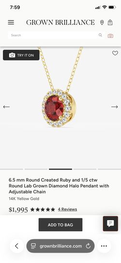 Send offers 6.5 mm Round Created Ruby