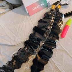 NEW 16" Iraatraa Bohemian Braiding Hair - Deep Wave (Color 1B) - Tools Included