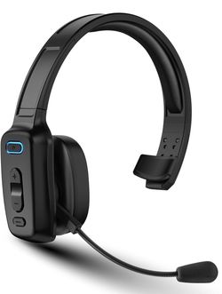 Trucker Bluetooth Headset, 60-Hour AI Noise-Canceling Mic for Driving..