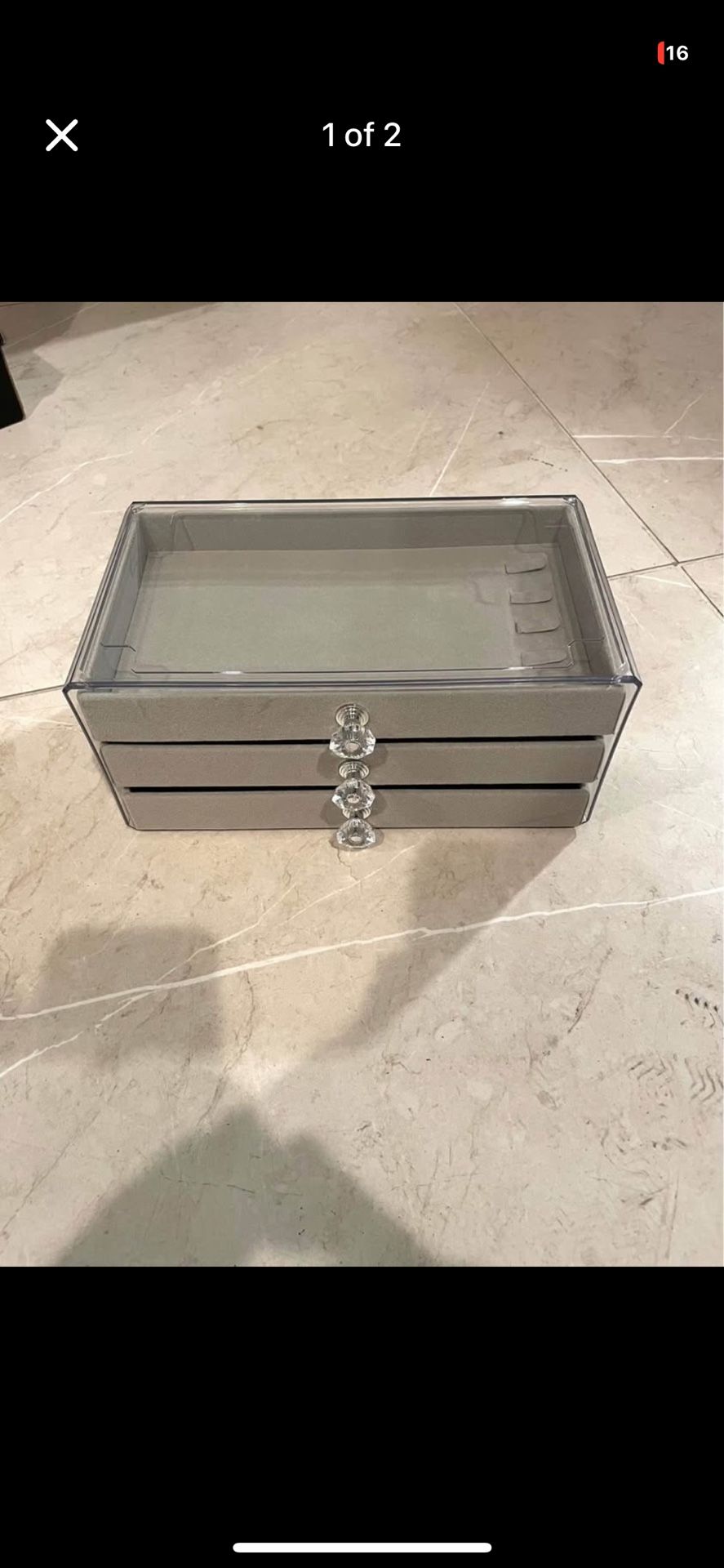 Brand New 3 Layer Drawer Jewelry Organizer Box for Necklaces Bracelets