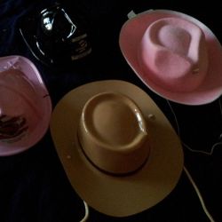 Cowboy's,  Girl's  And  Boy's Firefighter Hats.