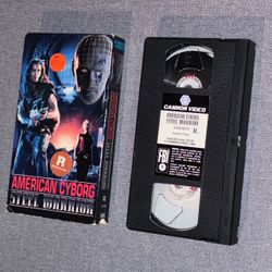 VHS American Cyborg Steel Warrior - Movie Video Tape