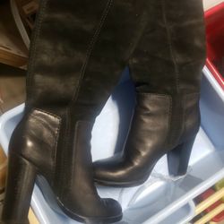 Black Nine West Boots Size 7.5