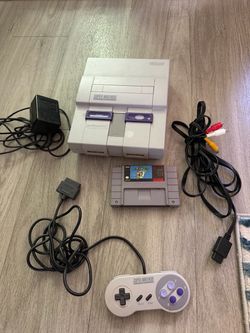 Super Nintendo SNES Console Bundle with Mario World