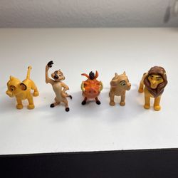 The Lion King Disney Figure Lot of 5 Simba Timon Pumbaa 