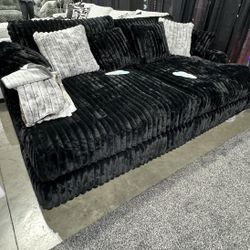 Black Couch , No Credit Needed 