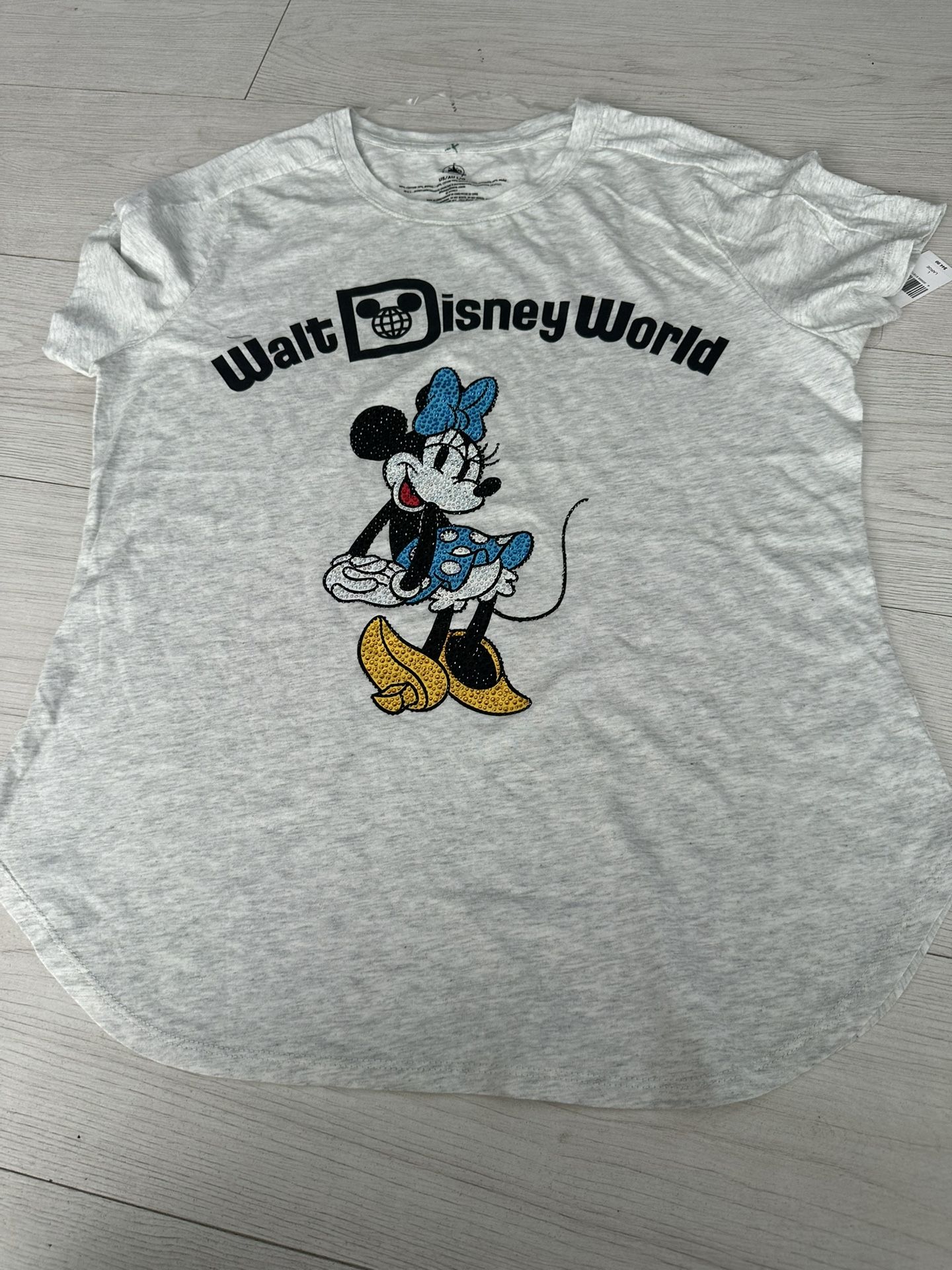 New Walt Disney World Rhinestones Minnie Mouse top