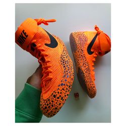 Nike Inflict SE OLY 'Safari' Orange Wrestling Shoes Men's Sz 13 NEW NO BOX
