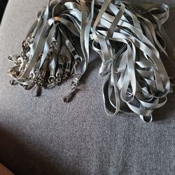 Lanyards with Swivel Hook GRAY 40 Pieces 