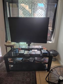 Tv with stand and mounted