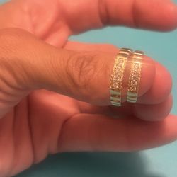 wedding rings. 