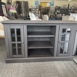 Media Console for TVs up to 70" Tobacco Oak Finish