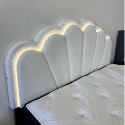 Queen Platform Bed Frame With touch LED lights 