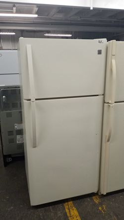 Tan Kenmore refrigerator