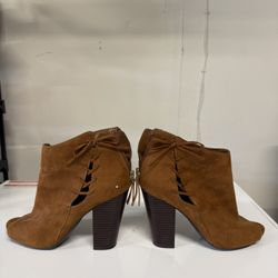 Faux Suede Heels 