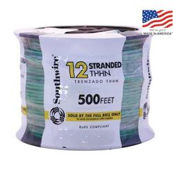 12Awg Stranded Wire Green 