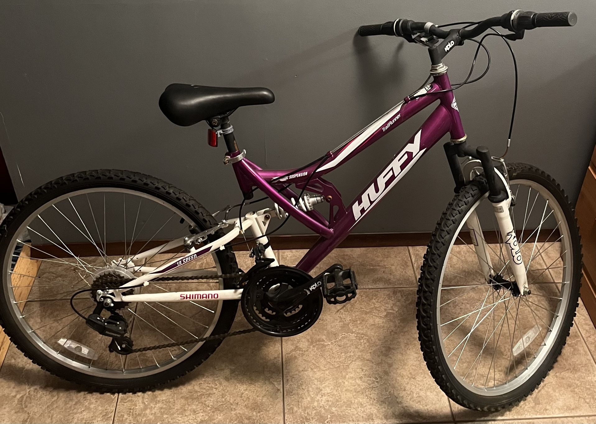 Huffy Trail Runner 18-Speed Full Suspension Mountain Bike - Good Condition