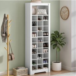 11-Tier Shoe Storage Cabinet, 73-Inch Tall Shoe Organizer and Freestanding Shoe Wardrobe for Entryway, Hallway, Closet, Space Saving