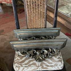 Antiqued Wood Wall Shelves