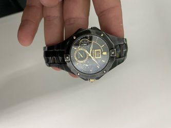 Seiko Coutura Black and Gold Men's Watch