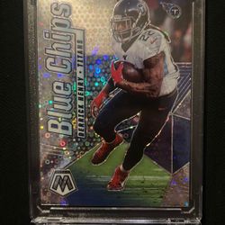 Derrick Henry Blue Chips Titans 2020 prizm Panini Mosaic Football Card 