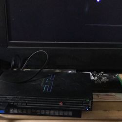 Playstation 2 With 2 Controllers