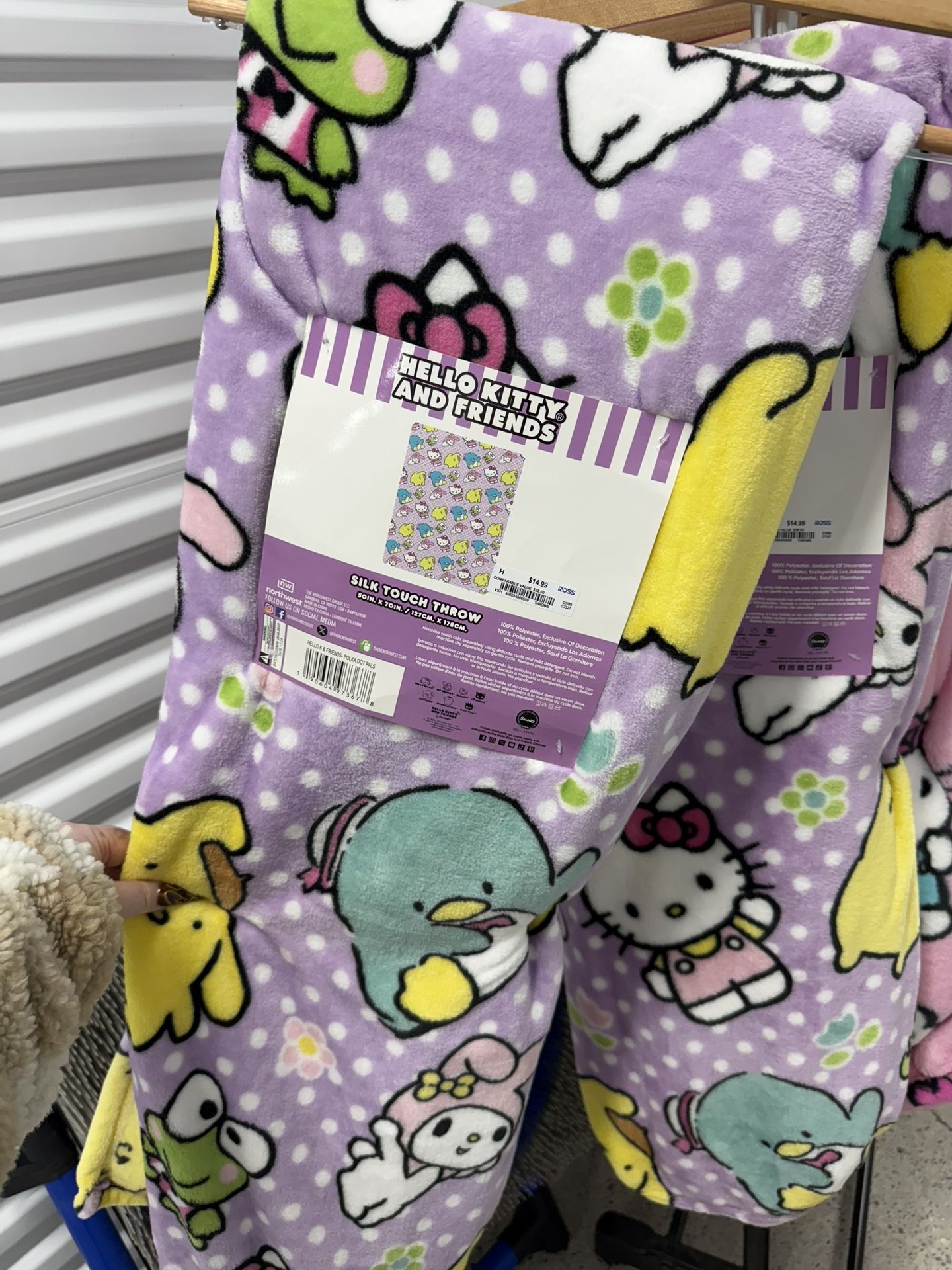 2 Hello Kitty Throw Blankets