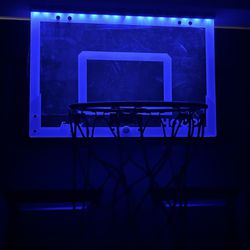Blue LED Basketball Mini Hoop