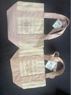Trader Joe’s striped mini canvas tote bag
