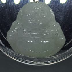 Natural Burmese Jadeite Jade TypeA Pendant Lucky Buddha 