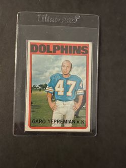 1972 Topps Football #115 Garo Yepremian