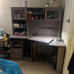 Corner Desk (L Shaped) With Hutch