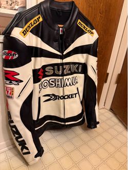 Motorcycle jackets and backpacks for sale!