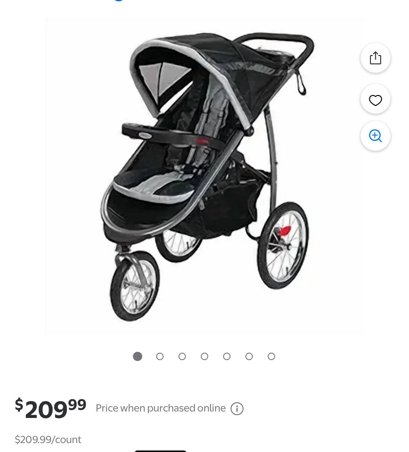 Graco FastAction Fold Jogger Stroller, Gotham, 37 lbs