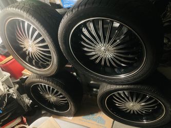 22” Gloss Black Machined Finish RiMS!✨🤩