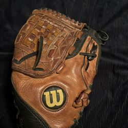 Brown Leather Baseball Glove 12.5
